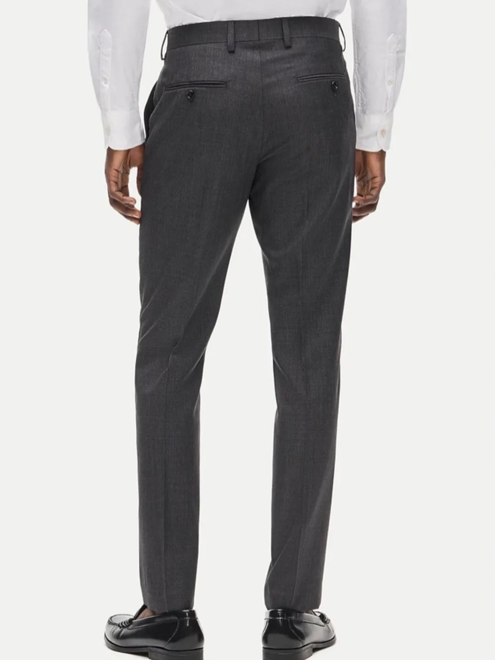 J crew charcoal Ludlow Slim-fit suit pant in Italian worsted wool $250